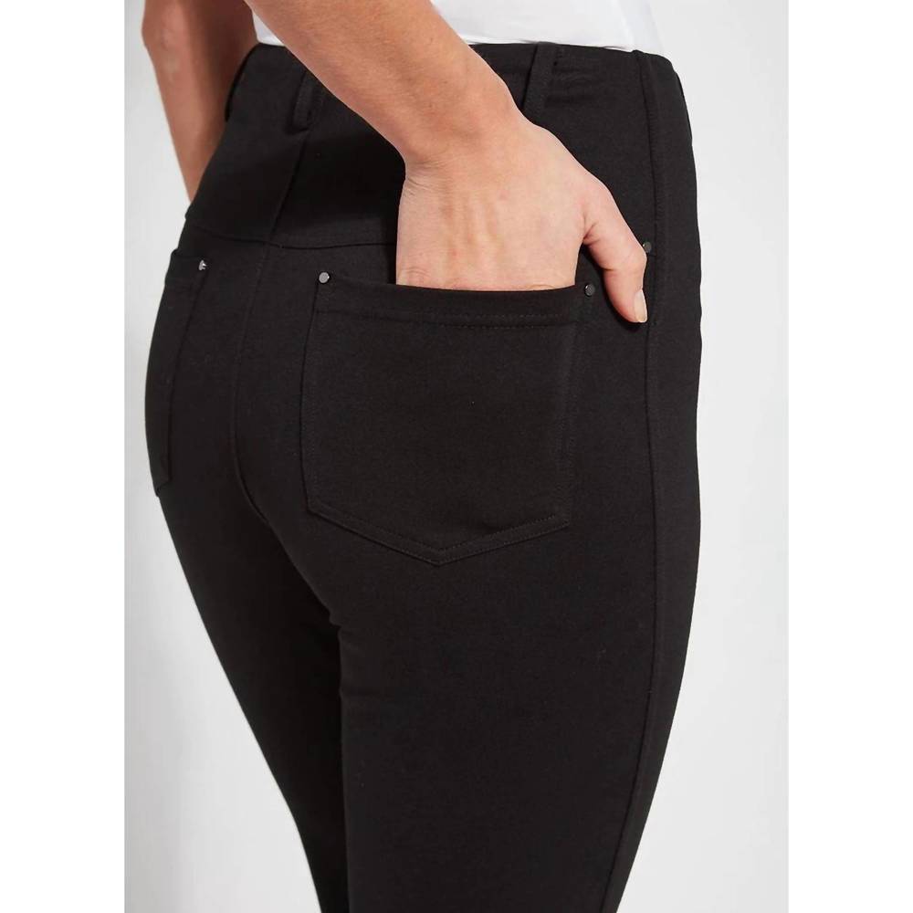 NEW LYSSE ponte baby bootcut 33" inseam in black - Picture 4 of 4